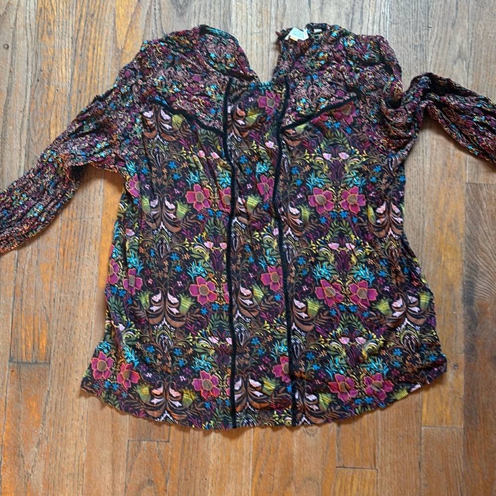 Fat face floral blouse